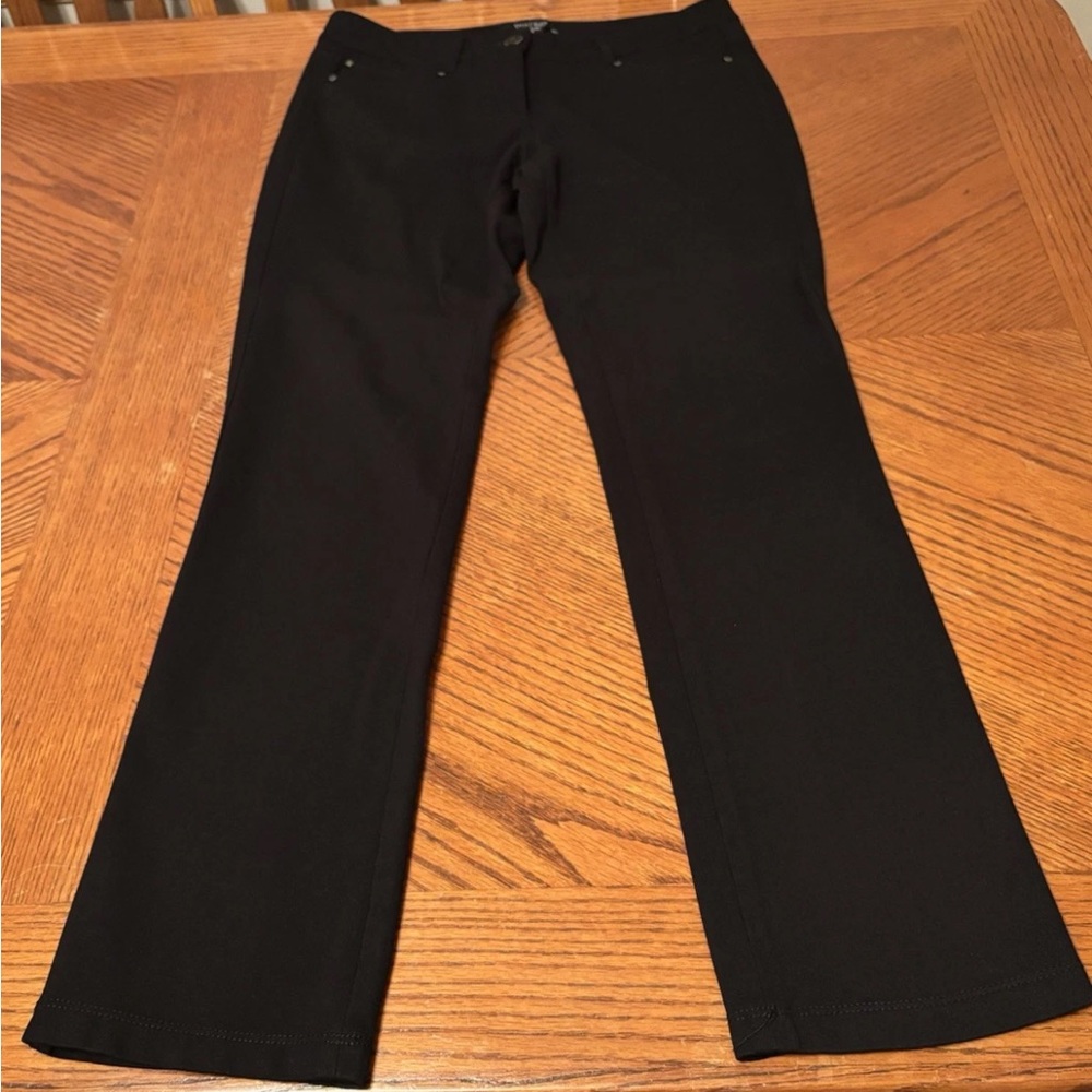 White House Black Market Pants Womens Size 2R Black Slim Leg Stretch Rayon Blend